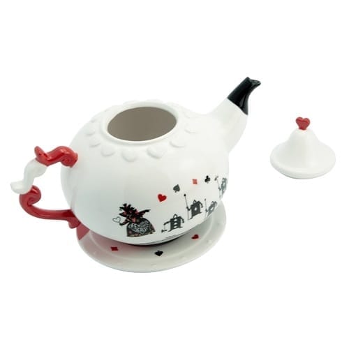 disney teapot alice in wonderland queen of hearts