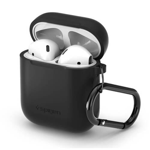 spigen apple airpods silicone case black cs