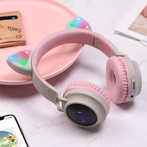 HOCO W Cat ear wireless headphones grey