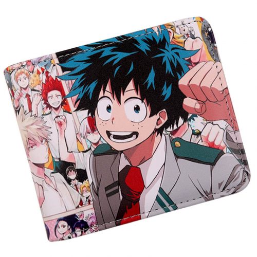 Comics MY Hero Academia Wallet With Zip Coin Pocket e