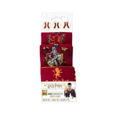 kaltses harry potter gryffindor  pack socks