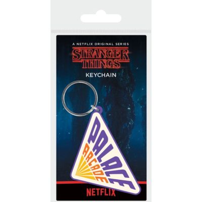 stranger things palace arcade rubber keychain main 1 1