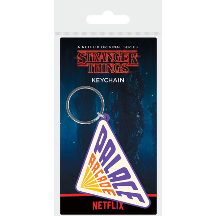 stranger things palace arcade rubber keychain main 1 1