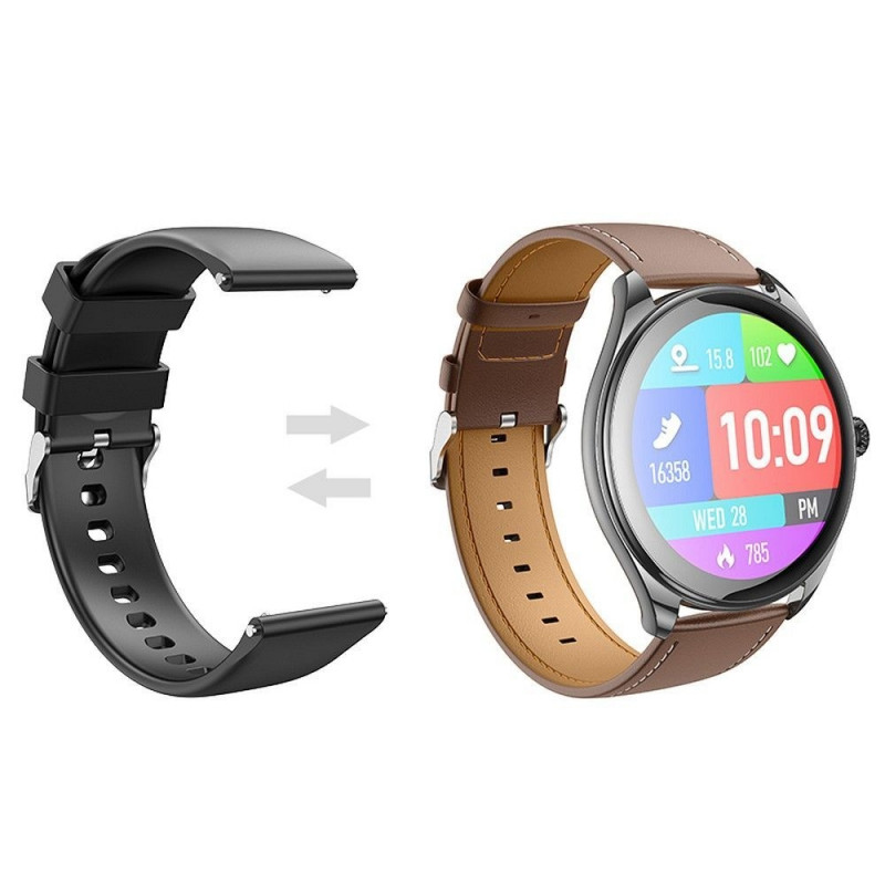 hoco smartwatch with call function amoled y22 black