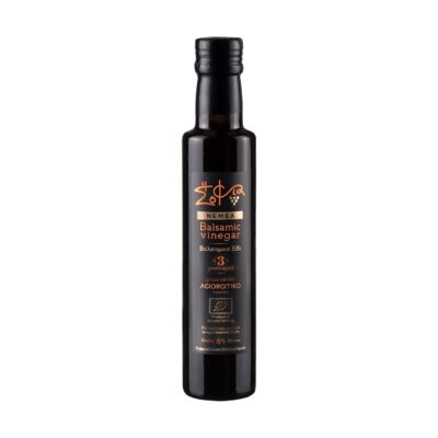 Wisdom Of Nature: Organic Red Balsamic Vinegar From Agiorgitiko Variety - Aged 3 Years (Glass Bottle -250ml)