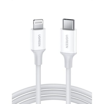 Καλώδιο Φόρτισης UGREEN US171 10493 USB-C σε Lightning PD 18W 1m Λευκό