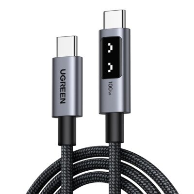 Καλώδιο Φόρτισης UGREEN L509 35501 USB-C σε USB-C PD 100W 1m Μαύρο