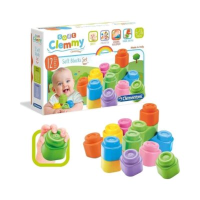 Baby Clementoni: Clemmy 12 Soft Blocks Set (1033-14706)