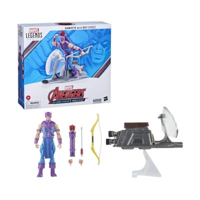 Hasbro Fans Marvel Avengers: Legends Series (60th Anniversary) - Beyond Earth's Mightiest - Hawkeye with Sky-Cycle Action Figure & Vehicle (Excl.) (F7063)