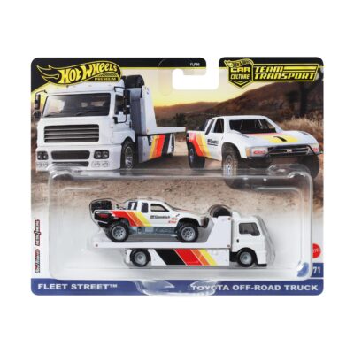Mattel Hot Wheels: Premium Car Culture Team Transport - Fleet Street & Toyota Off Road Truck  (HRV39)