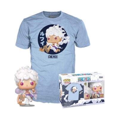 Funko Pop! & Tees: One Piece - Luffy Fifth Gear Vinyl Figure & T-Shirt (M)