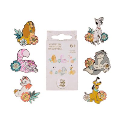 Loungefly Disney: Dogs And Cats Floral Mystery Pins (WDPN3800-EA)