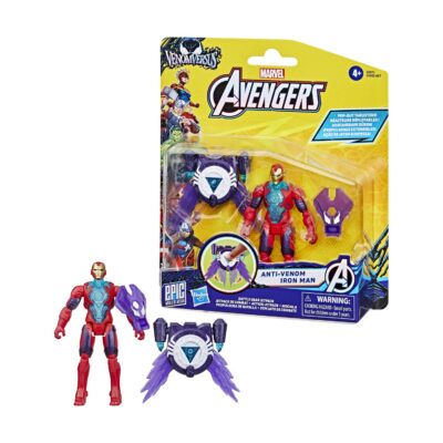 Hasbro Epic World Marvel Avengers: Venom Versus Battle Gear Jetpack - Anti-Venom Iron Man 4" Action Figure (G0971)