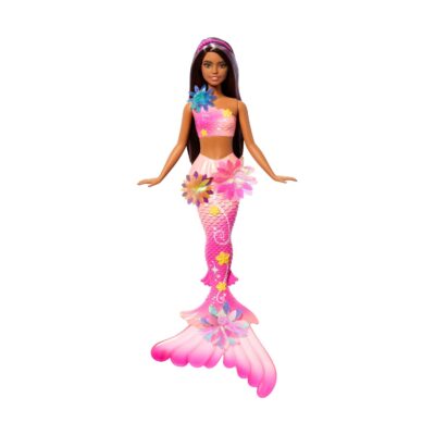 Mattel Barbie: Fantasy - Barbie Flower Magic Mermaid Brunette (JDM73)