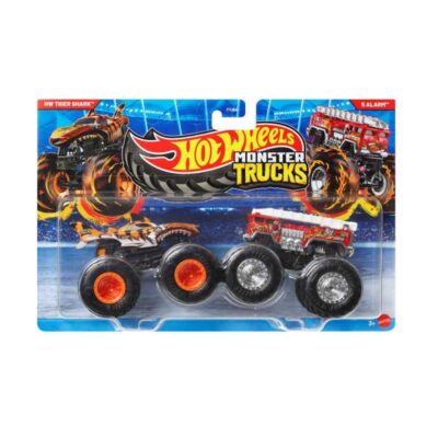 Mattel Hot Wheels Monster Trucks: Demolition Doubles - HW Tiger Shark VS 5 Alarm (JCC76)