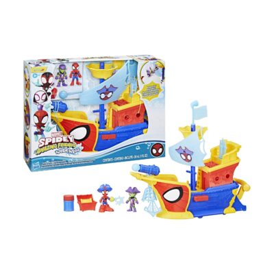 Hasbro Disney Jr. Marvel: Spidey And His Amazing Friends Waterwebs - Webs Ahoy Bubble Pirate Ship Playset (G0666)