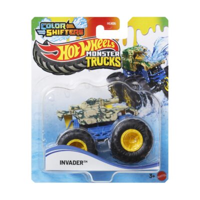 Mattel Hot Wheels Monster Trucks: Color Shifters - Invader Vehicle (JDV95)