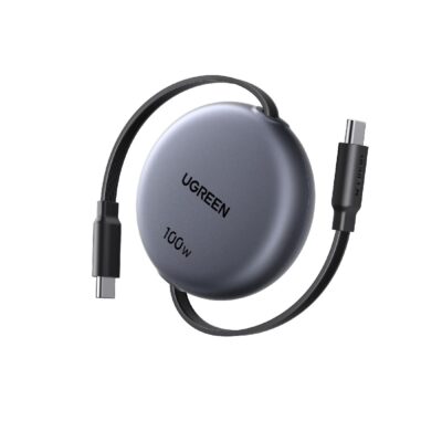 Καλώδιο Φόρτισης UGREEN L531 65905 USB-C σε USB-C PD 100W, Επαναφερόμενο 1m