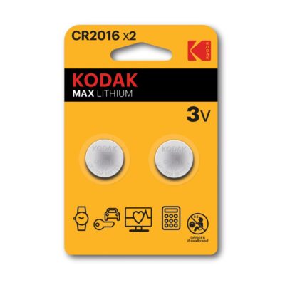 Μπαταρίες Λιθίου Kodak CR2016 (2τμχ)