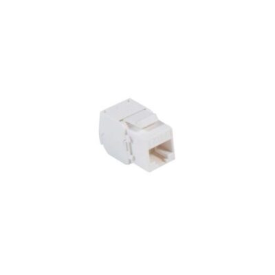 Βύσμα Keystone RJ45 CAT6A Power On KJ-C6A-U001W UTP Toolless Λευκό