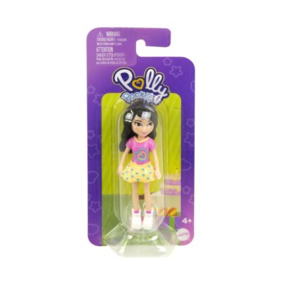 Mattel Polly Pocket Impulse Doll - Party Doll with Black Hair (HHX86)