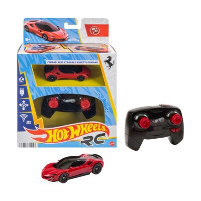 Mattel Hot Wheels Rc 1:64 Scale Ferrari Sf90 Stradale Assetto Fiorano Vehicle (JGD09)