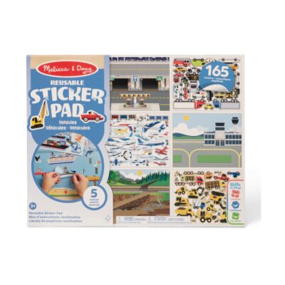 Melissa & Doug Arts and Crafts: Vehicles - Reusable Sticker Pads (20155933)