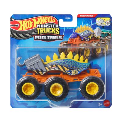 Mattel Hot Wheels: Monster Trucks Big Rigs - Motosaurus Vehicle (JCH43)