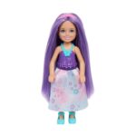 Mattel Barbie: Chelsea - Floral Purple Dress with Purple Hair Doll (JKH60)