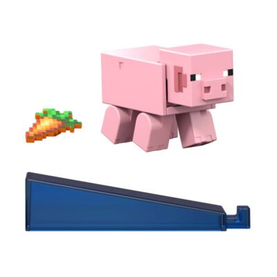 Mattel Minecraft: Redstone Charged - Pig 8cm Figure (JJR96)