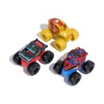 Spin Master Marvel Monster Jam: Mini Jams - Iron Man / Venom / The Amazing Spider-Man 3 Pack Bundle (20149558)