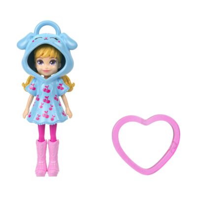 Mattel Polly Pocket: Tiny Worlds - Cherry Blue Dress Doll (JKC59)