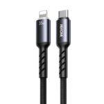 Καλώδιο Φόρτισης με LED WK WDC-C15 USB-C to Lightning PD 35W 1.2m Μαύρο