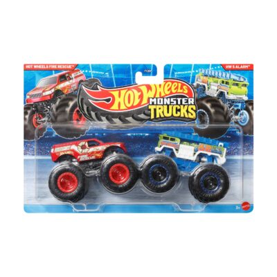 Mattel Hot Wheels Monster Trucks: Demolition Doubles - Fire Rescue VS 5 Alarm (JLV86)