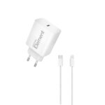 Φορτιστής Σπιτιού GaN PD 30W Element CH-250PD 1 Θέσης, με καλώδιο Lightning PD 27W 1m Λευκό