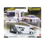 Mattel Hot Wheels Premium: Car Culture Team Transport - HW Honda Civic Type-R & Kousoku Hauler Vehicles (JHX94)