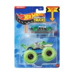 Mattel Hot Wheels Monster Trucks: Crocovile With Small Car – Die-Cast & Truck Vehicle (JJT63)