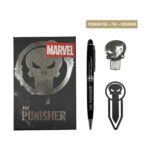 Cerda Marvel: The Punisher - Stationery Set with Premium Pen, Pin & Bookmark (2700002588)