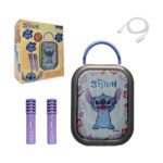 Lexibook: iParty - Stitch Wireless Speaker with 2 Wireless Microphones (25.BTC030D)