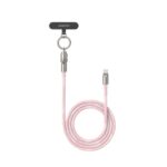 Καλώδιο Φόρτισης UGREEN L508 35510 USB-C σε USB-C PD 60W Lanyard 1.2m Ροζ