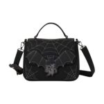Loungefly Disney: Mickey & Minnie Spiderweb and Bats Crossbody Bag (WDTB3561)