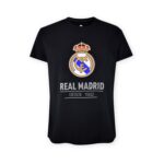 Real Madrid CF Official T-Shirt – Black 'Since 1902' Crest Print – Size M (RM1CE90)